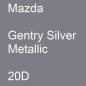 Preview: Mazda, Gentry Silver Metallic, 20D.